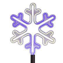Kurt Adler 26" Multi-Color LED Snowflake Yard Stake Set