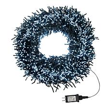 Kurt Adler 3000 Cool White LED Light 98' Cluster Garland