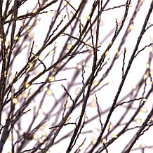 Kurt Adler 4'H Dark Brown Twig Tree w/1,000 Warm White Cluster Lights