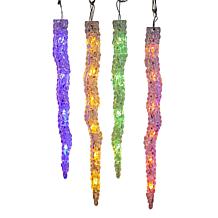 Kurt Adler 60-Light Dual Color LED Icicle String Lights