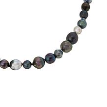 Kwan Collections Tahitian Black Pearl and Black Spinel 24" Necklace