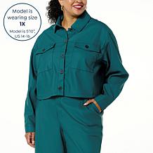 La Joie Faux Leather Shirt Jacket