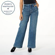 La Joie High Rise Comfort Stretch Denim Trouser Pant