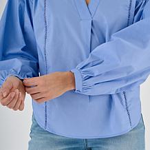La Joie Ladder Lace Inset Shirt