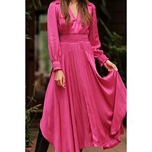 La Joie Smocked Handkerchief Hem Dress