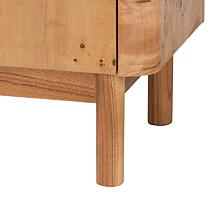 Latika Modern Burl Wood Storage Cabinet 31.5" W x 13.8" D x 29.9" H