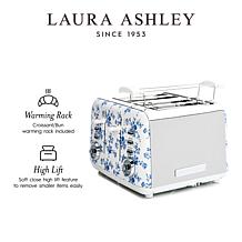Laura Ashley VQ 4-Slice Toaster, China Rose