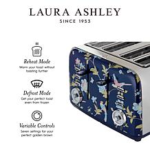 Laura Ashley VQ 4-Slice Toaster, Elveden Navy