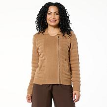 LB70 by Lloyd Boston Go To Moto Sweater Cardigan