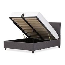 Lea Fabric Upholstered Queen Size Storage Platform Bed