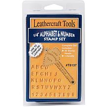 Leathercraft Tools Alphabet and Number Stamp Set - .25"