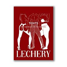Lechery Cross Pattern Tights 1-Pair