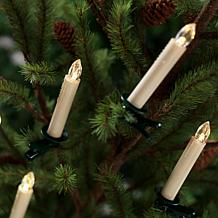 LED Clip-On Tree Taper Candles with Remote - 12-piece Set