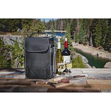 Legacy by Picnic Time Duet Wine & Cheese Tote - Black w/ Gray Accents