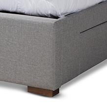 Leni Fabric Upholstered 4-Drawer King Size Platform Storage Bed Frame