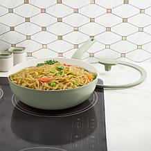 Leo Balance 11" Wok Pan 4.4qt with Glass Lid