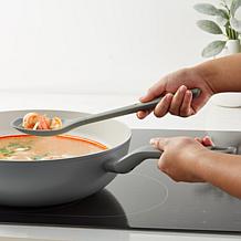Leo Balance 12.75" Wok Pan with Glass Lid, 6.2qt