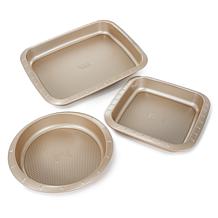 Leo Balance 3-piece Nonstick Carbon Steel Cake Pan Set