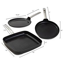 Leo Graphite 10" Omelet Pan with Ceramic Non-Stick Coating