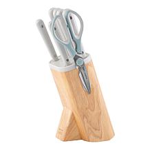 Leo Spirit 7-Piece Knife Block Set with Glossy Handles