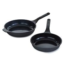 Leo Stone+ 2-piece Recycled Aluminum Frypan Set
