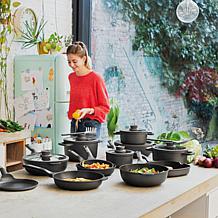 Leo Stone+ Cast Aluminum 12" Wok Pan with CeraGreen Coating