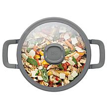 Leo Stone+ Cast Aluminum Stockpot with CeraGreen Coating
