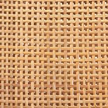 Lesia Dining Chair with Mahogany Frame & Natural Rattan