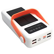 Letscom 30kmAh Solar Power Bank 2-pack with Integrated Cables & Handle
