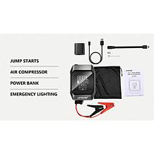 Letscom Jump Starter & Power Bank w/Air Compressor and Jumper Cables