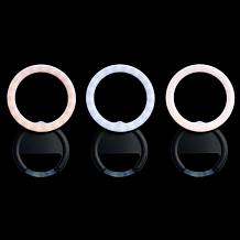 Letscom Portable Rechargeable Ring Light w/Clip 2-pack