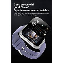 Letsfit E46 Black Bezel Smartwatch with Extra Band