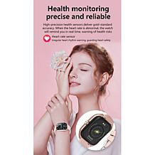 Letsfit E46 Black Bezel Smartwatch with Extra Band