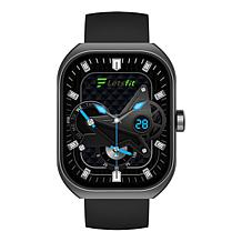 LetsFit E46 Smart Watch with Band and Charger Set of 2 - Black