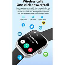 LetsFit E46 Smart Watch with Band and Charger Set of 2 - Rose Gold