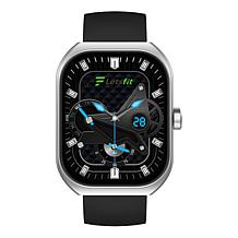 LetsFit E46 Smart Watch with Band and Charger Set of 2 - Silver