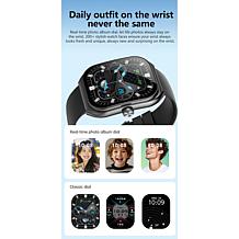 LetsFit E46 Smart Watch with Band and Charger Set of 2 - Silver