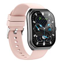 LetsFit E46 Smart Watch with Band and Charger Set of 2 - Black