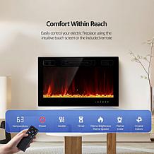 Lifesmart 1500-Watt 30" Electric Fireplace Heater