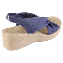 LifeStride with Bzees Technology Washable Wedge Sandals - Serenade