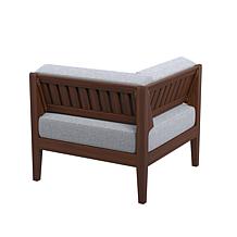 Linon Thea Outdoor Corner Chair with Cushions