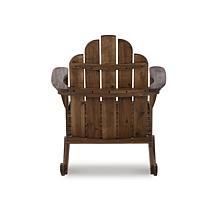 Linon Trent Teak Outdoor Adirondack Rocking Chair