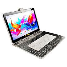 LINSAY 10.1 "IPS 256GB Octa-Core Tablet Bundle w/Stylus & Keyboard