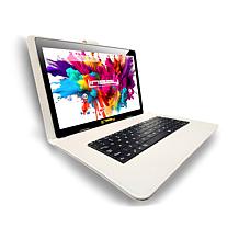 LINSAY 10.1" IPS 256GB Octa-Core Tablet w/Keyboard, Briefcase & Stylus