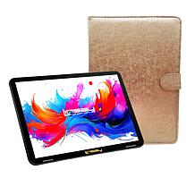 LINSAY 10.1" IPS 256GB Octa-Core Tablet w/Keyboard, Briefcase & Stylus