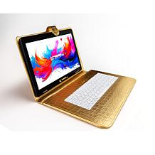 LINSAY 10.1" Octa Core 256GB Tablet with Golden Keyboard