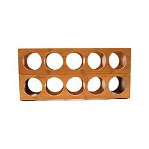 Lipper 5-Bottle Bamboo Stacking Wine Rack