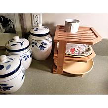 Lipper Bamboo 3-Tier Corner Shelf
