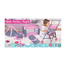 Lissi: 5 Piece Baby Doll Deluxe Nursery Play Set w/ 8 Accessories