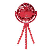Living Glow 5" 3-in-1 Rechargeable Fan 2pk